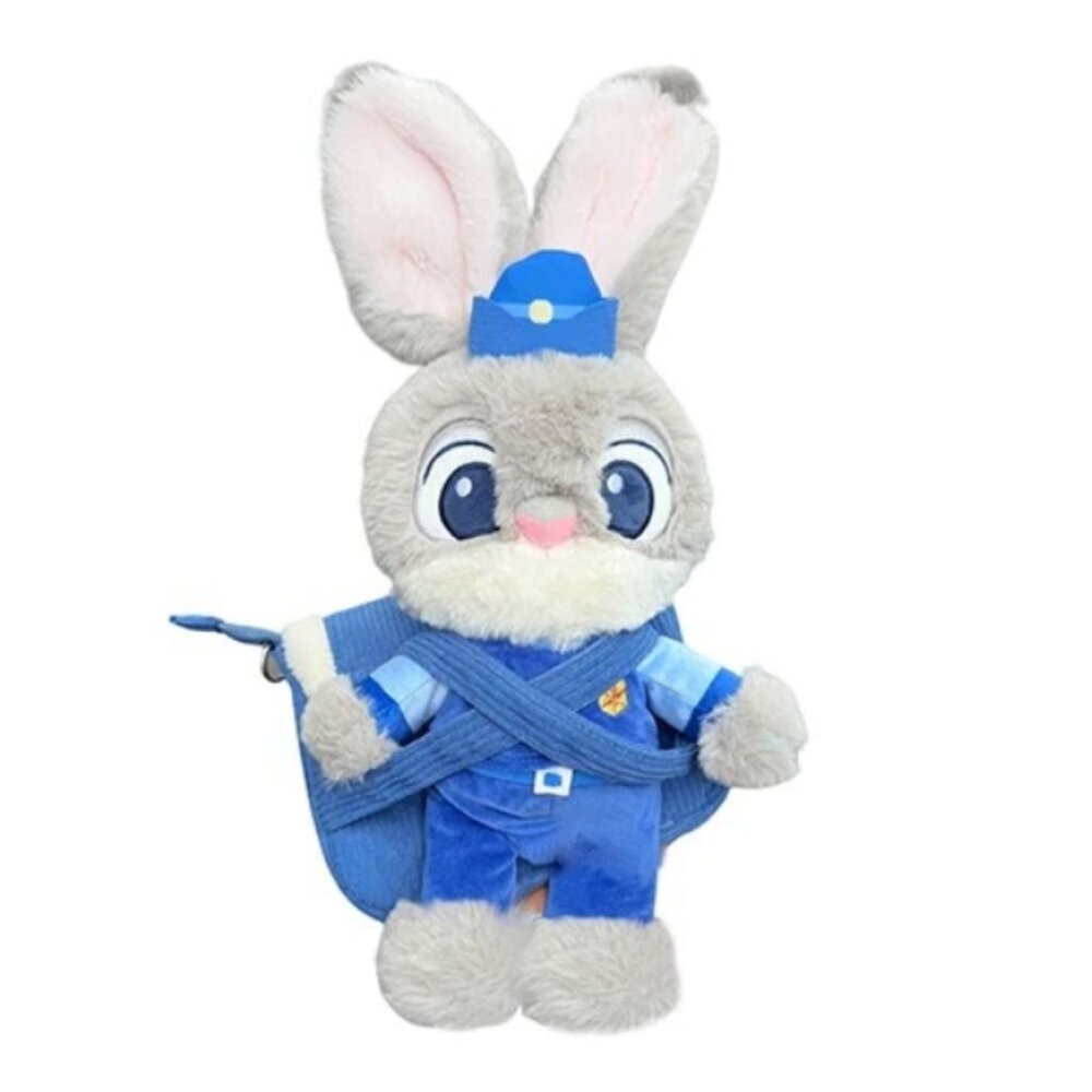 zootopia Officer Judy Hopps Cute Bunny Plush Bag Soft Toy Crossbody Purse Rabbit